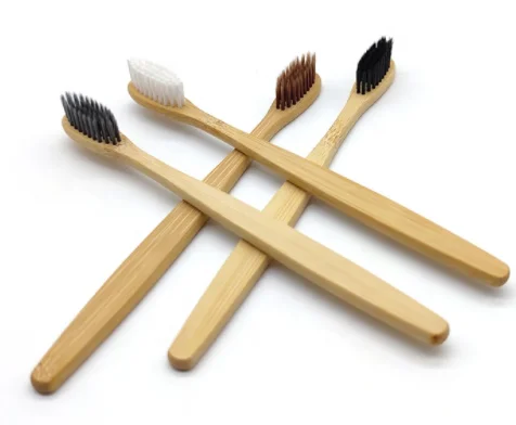 

Eco friendly custom logo soft bristle wooden natural toothbrush, Customized color