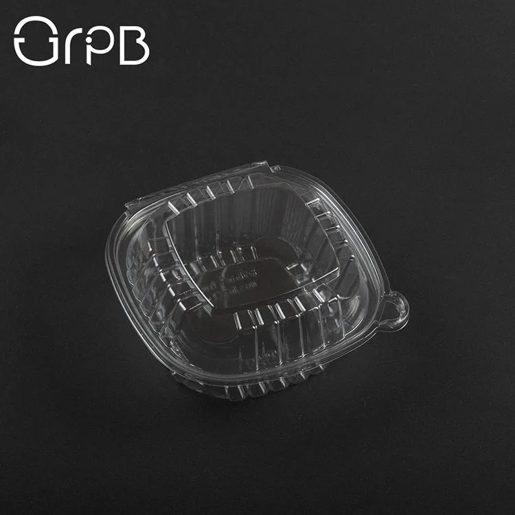 
Recyclable disposable plastic container for food 