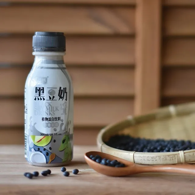 
Taiwan 300ml natural soft drink plastic bottle black soy milk 