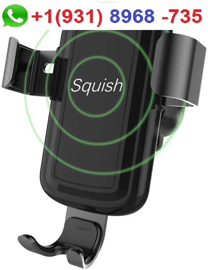 
BoLA Squish Wireless Charger Car Mount Adjustable Gravity Air Vent Phone Holder for iPhone Samsung Nexus Moto OnePlus HTC Sony 
