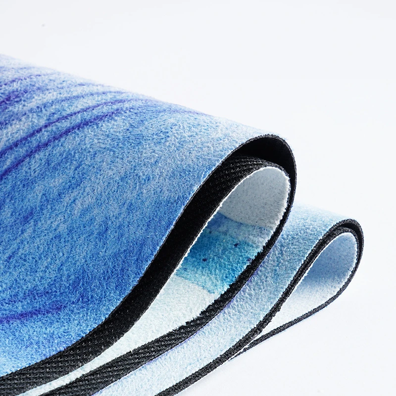 

Custom Printed Anti-slip Material Rubber Suede Yoga Mat customized printing yoga mat fitness suede mat, Customized color