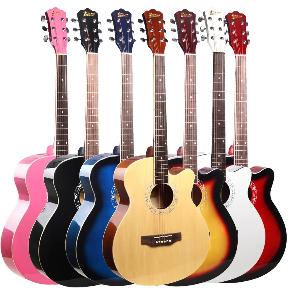 

TR-301-40 Wholesale Best Price Tree Root 40 Inch Acoustic Guitar Basswood Colourful Guitar China Manufacturer