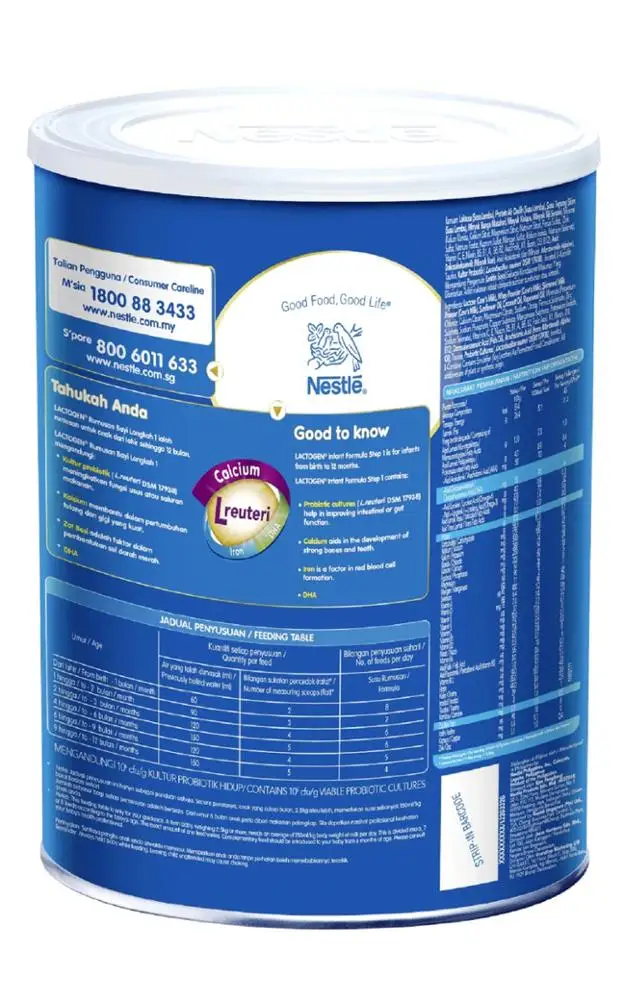 
Lactogen 1 weight 1.8 Kilogram Halal Milk Powder 