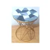 MARBLE TOP BASE GOLDEN STRONG WIRE SIDE COFFEE TABLE