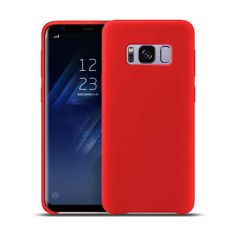 

Silky Smooth Shockproof Colorful Fancy Mobile Phone Back Cover for S8, 12 colors