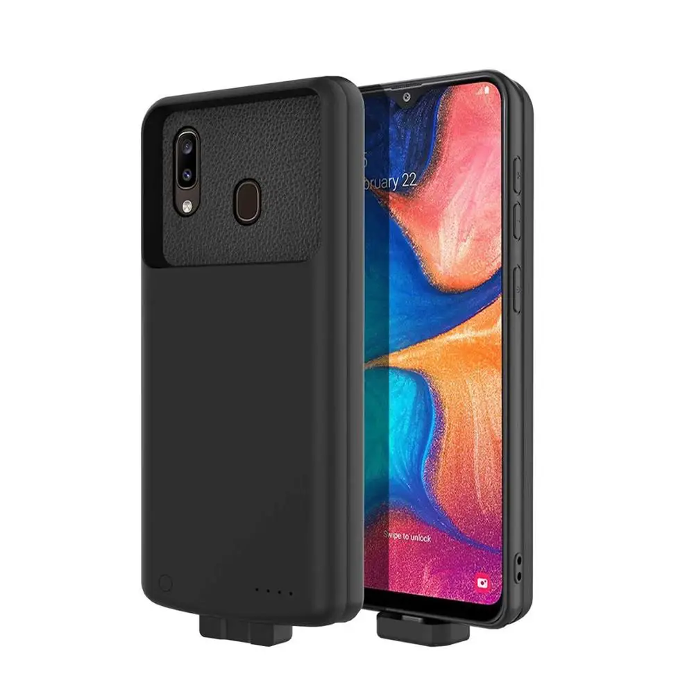 WELUV New Arrival 7000mAh Battery Case for Samsung Galaxy A20 A30 Universal Power Bank External Charging Cover Cases