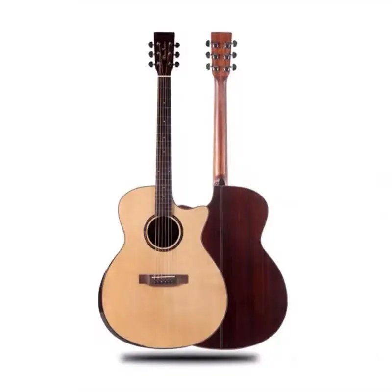 

Free Shipping Acoustic guitar 41 inch guitarra Top solid wood with pickup EQ for Stringed Instruments Musical