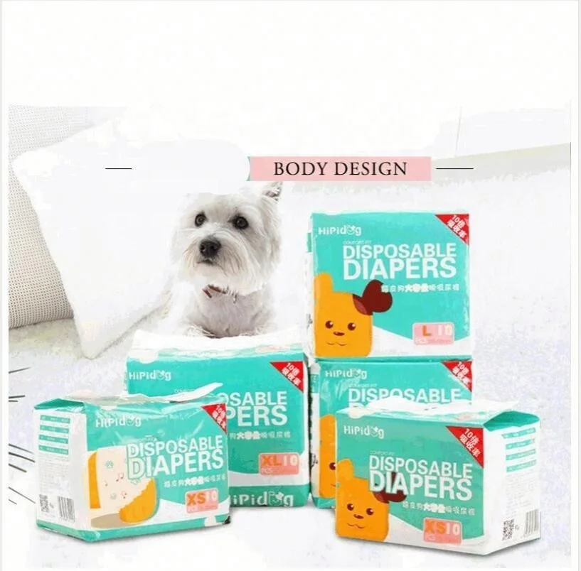 

Change Color Disposable Pet Diaper Supply Super Absorbent Soft Female And Male Dog Diapers 1 Bag=10 Pieces, Picture