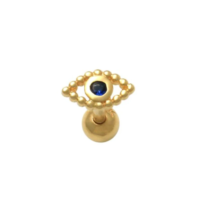

ROXI S925 Sterling Silver Bohemian Black Diamond eye Piercing Stud Earrings
