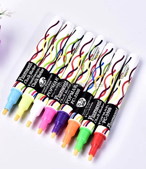 

Best X'mas decoration Erasable Fluorescent color window chalk pen