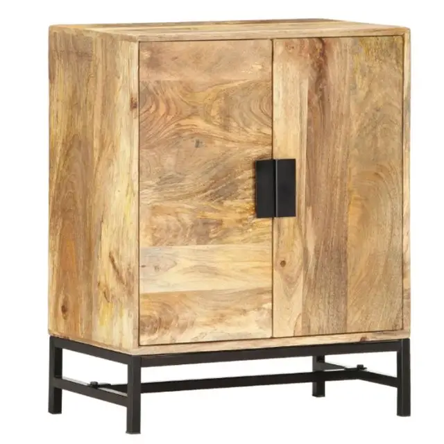 Indian Rough Finish Mango Wooden Furniture Four Door Commercial And