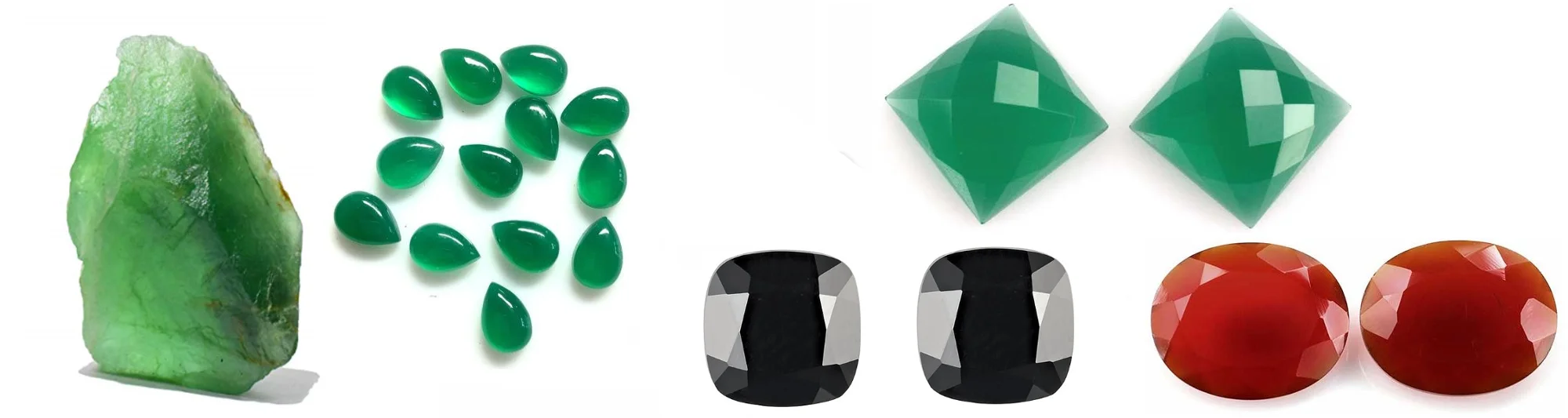 Details about   Natural Green Onyx 7x9mm To 8x10mm Octagon Faceted Cut Loose Gemstones