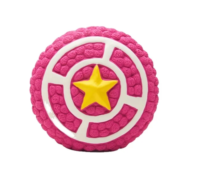 

Star shield Dog bite toy with built-in whistle Interactive toy Chewy toy Teeth training Washable Wholesale high-quality, Multi-color