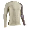Wholesale custom UPF 50 uv protection spandex lycra blank Swimming rush guard Drop shipping
