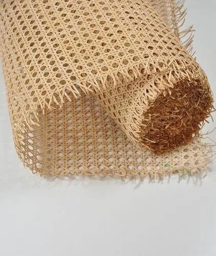 Wholesale Knitted Square Rattan cane webbing roll / Light Gold Rattan ...