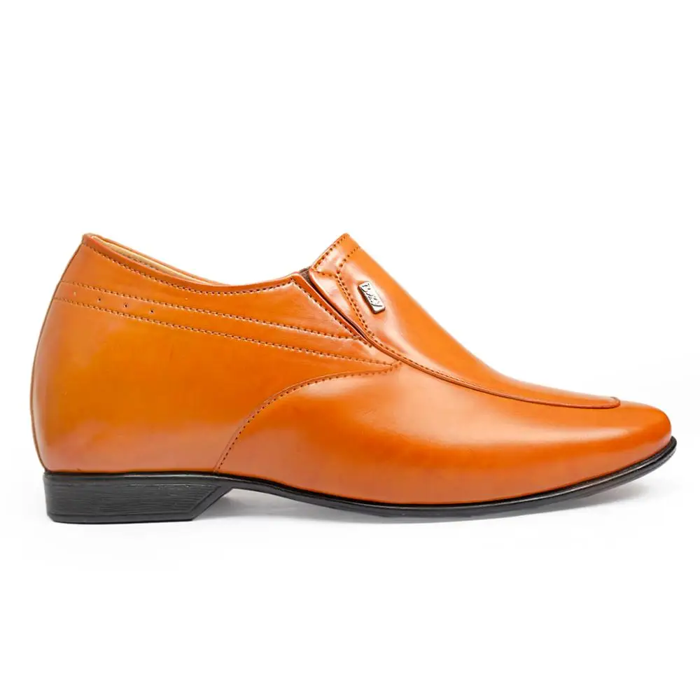 
High quality height increasing delicate hand stitches pu soles men elevator shoes 