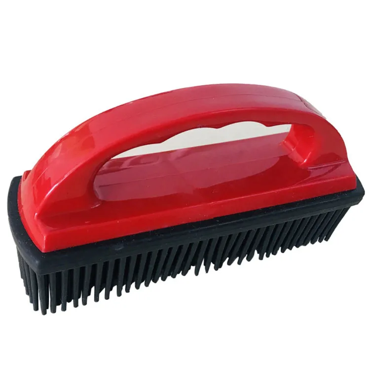 

Portable Cleaning Tools Soft Rubber Grooming Cat Dog Horse Hair Pet Hair Remover Brush