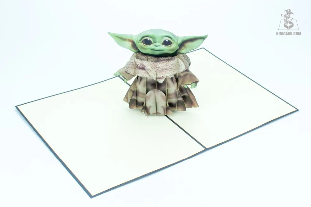 Baby Yoda Pop Up Greeting Card 3d Printing Card Vietnam Wholesale - Buy ...