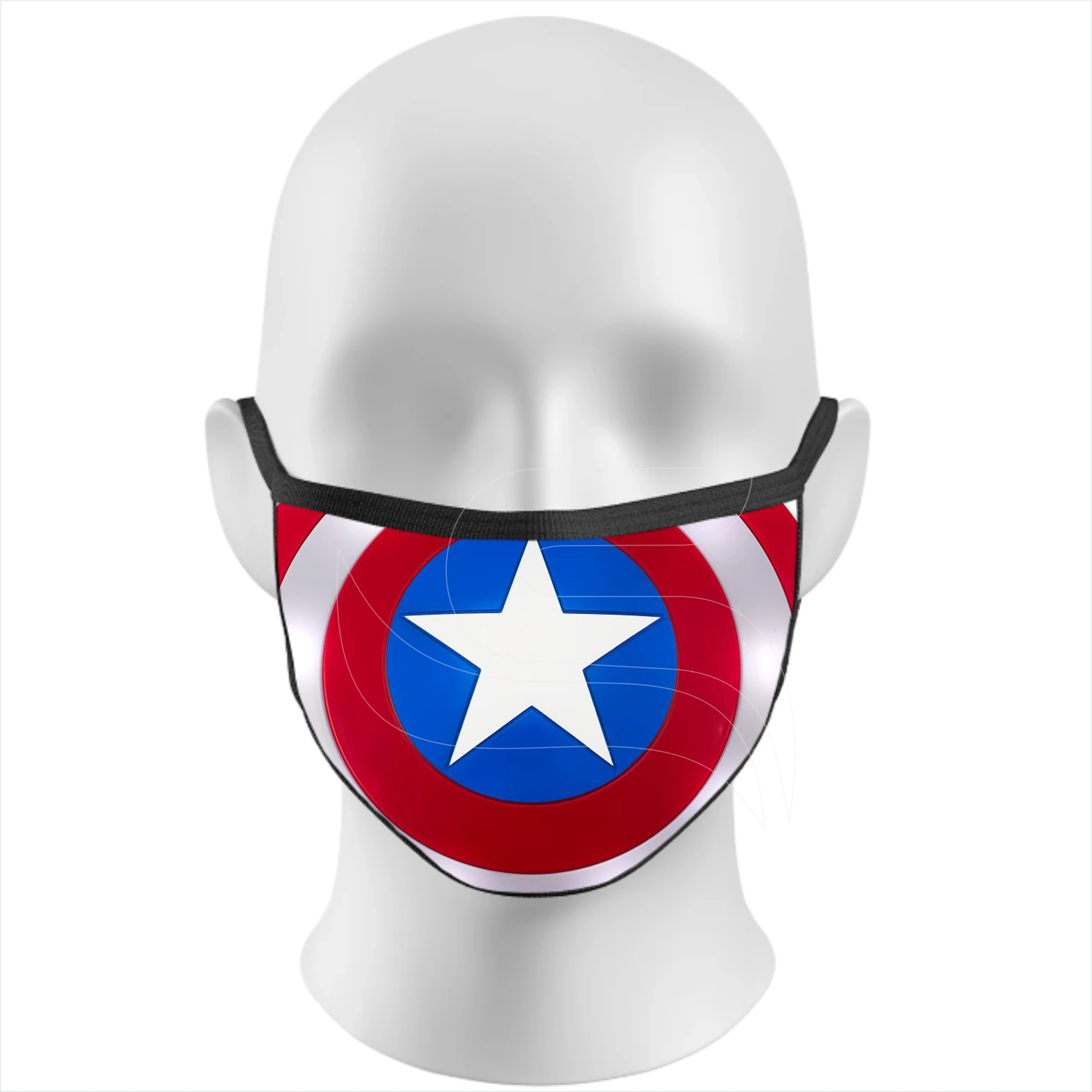 
captain america printed facemask / kids adults face cover 