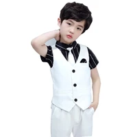 

autumn new product little gentleman clothing sets baby boys wedding formal wear children's dinner suit