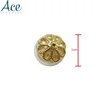 Custom design big stone rhinestone button 10mm Gold Plating Big Pearl Buttons Bulk for ladies suit