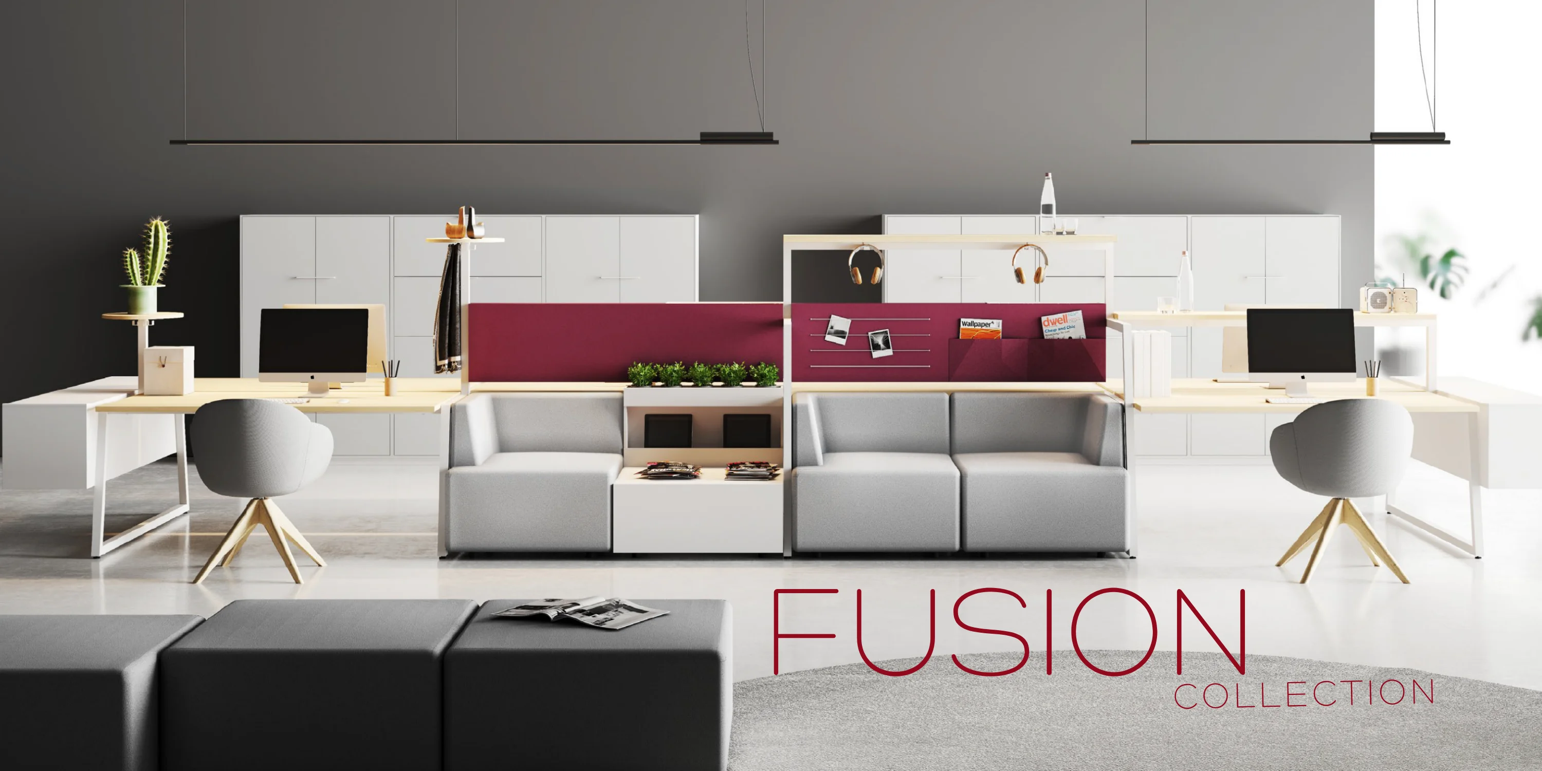 Italian Design Operative Desk For Screens In High Quality Wood In