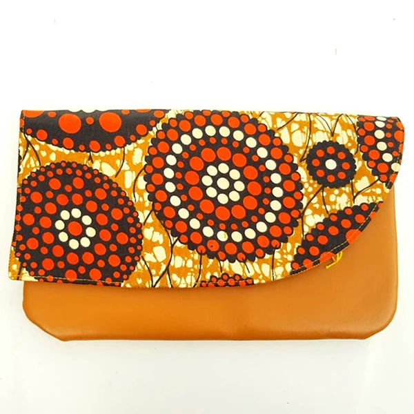 african print clutch purse