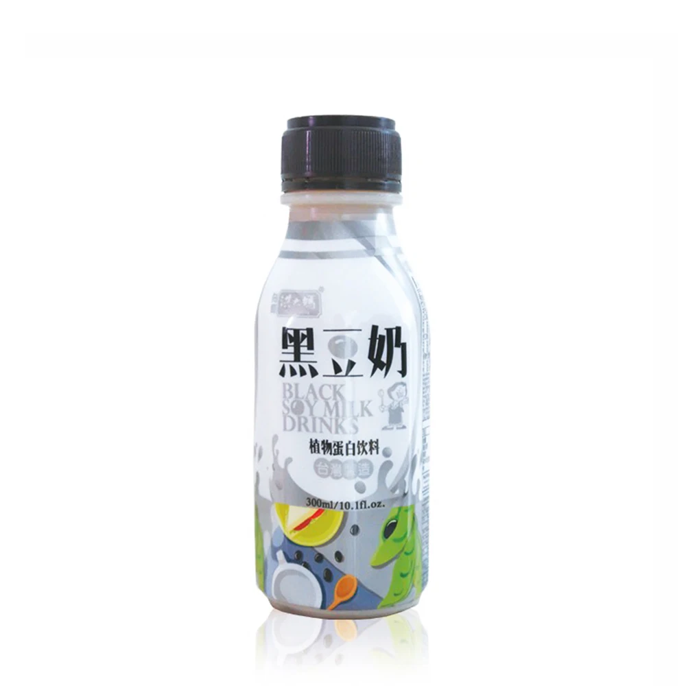
Taiwan 300ml soft drink plastic bottle black soy milk 