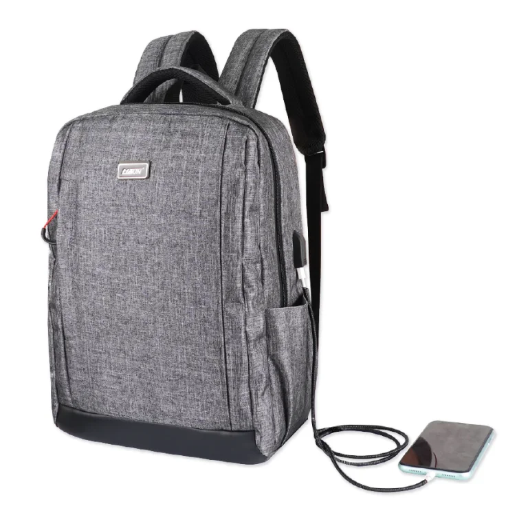 Anti Theft Backpack Waterproof Polyester Laptop Backpack With USB Charging