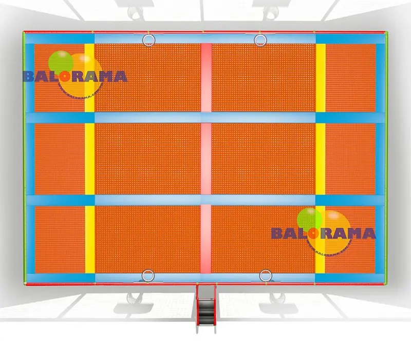 
Used trampoline park outdoor commercial for sale size 9x14 meter, super trampoline 