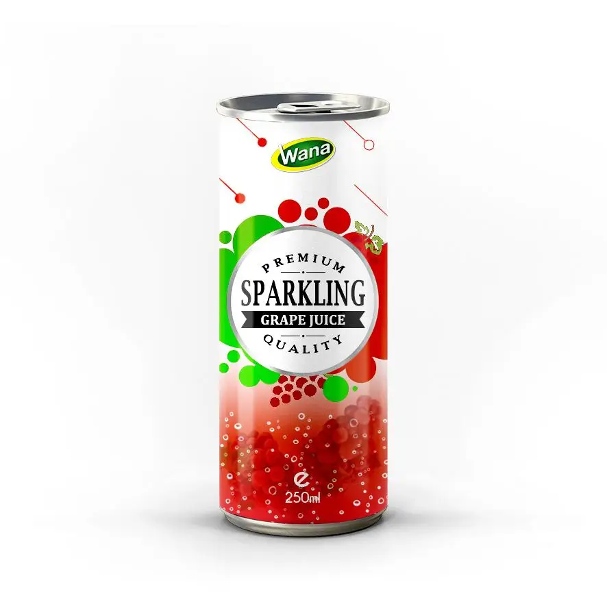 
Sparkling Canned Fruit Juice Drink with Orange Flavour in 250ml 