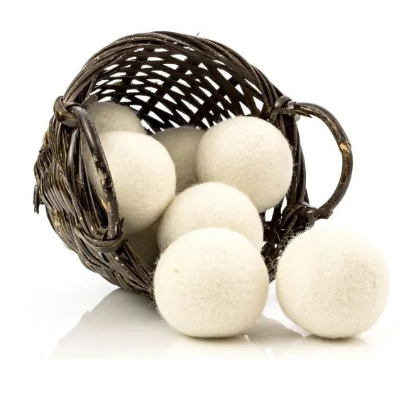 

Wool Dryer Balls 6 Pack XL Organic Premium Reusable Free Handmade No Lint Fabric Softener Gray, White,black,pattern etc