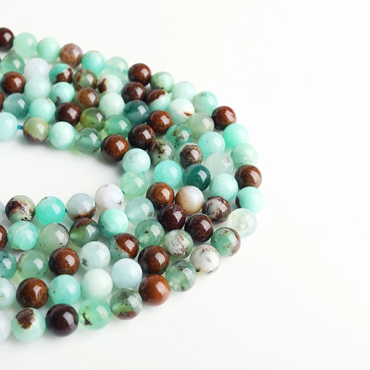 

Factory Price Natural Stone Australian Jade Round Loose Beads 15" Strand  DIY Necklace Bracelet DIY