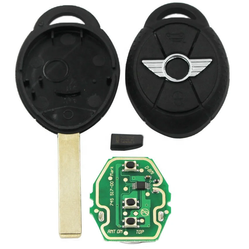 Replacement Remote Key Fob 315Mhz ID44 for BMW Mini Cooper S R50 R53 2005-2007
