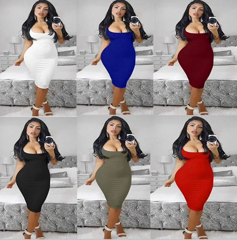 

2021 Western Dress White Stylish Sexy Club Wear Bodycon Pencil Bandage Free Prom Mini Party Dress