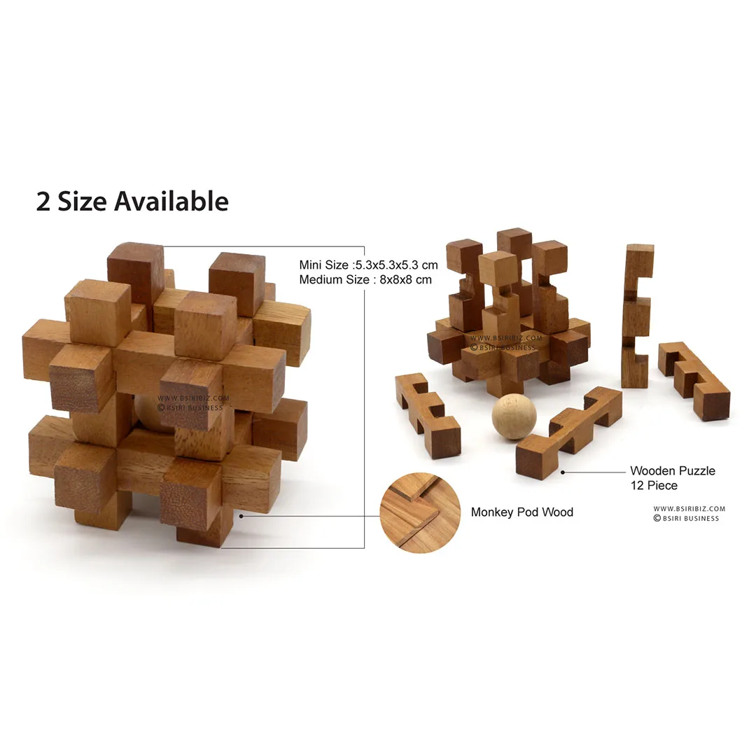 Casse Tete Cube Bois 12 Pieces 12 Cadeaux De Jeu De Cube En Bois De Puzzle Et Puzzles De Cerveau Pour Des  Cadeaux De Mari Cool Et Des Adultes Pour Défier L'esprit Et L'éducation -  Buy Puzel Cube