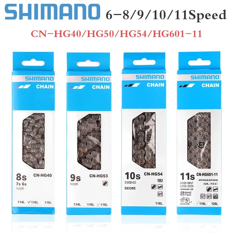 

SHIMANO SMN Bicycle Chains 8/9/10/11/12 Speed HG601 HG701 HG901 HG40 HG53 HG93 HG54 HG95 4601 112/116/118L MTB Road Bike Chain