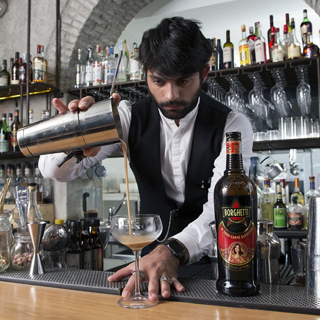 
Italian coffee liqueur 100 cl 25% Caffe Borghetti 