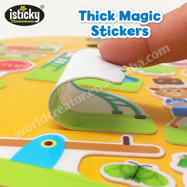 
Custom 3D Scene Game Kids Fun Pop Up Books with Stickers 