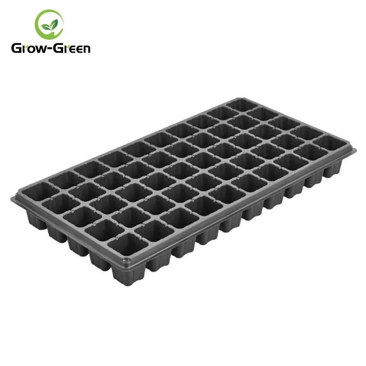 

Seed Starter Tray,BPA-Free Planting Trays with Drain Holes 50-Cell Seeding Starter Tray for Planting Seedlings,Greenhouse, Black