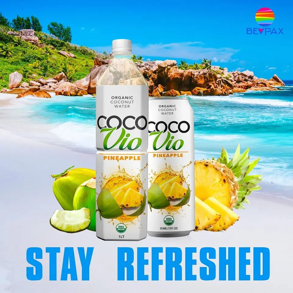 Coco Vio Natural Electrolyte Drink Pure Coconut Water 100 All