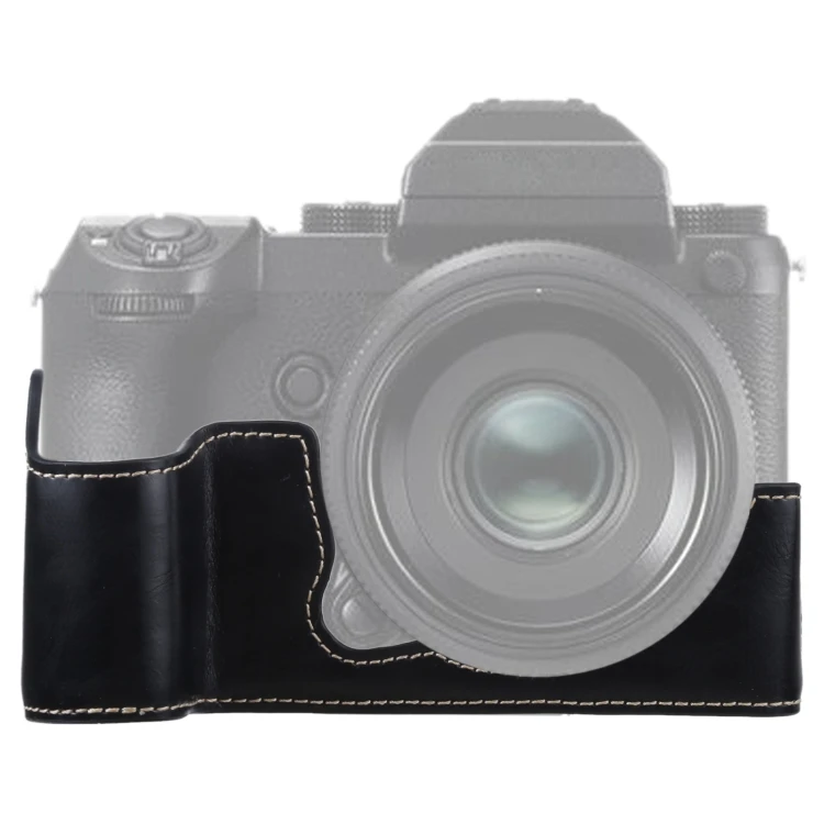 

Camera Case 1/4 inch Thread PU Leather Camera Half Case Base for FUJIFILM GFX 50S Camera Bag