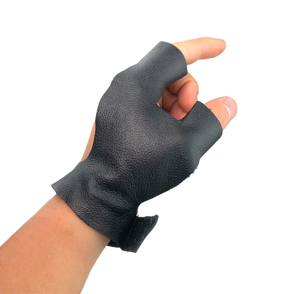 Archery Finger&thumb Guard Protect Glove Leather Shooting Glove For