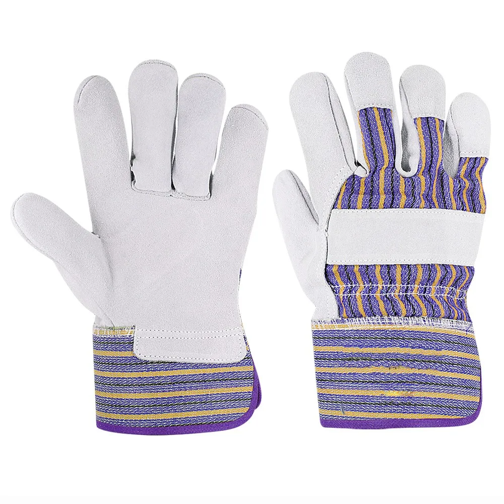 Fire Hand Safety Welding Gloves Extreme Heat Resistant Cow Split