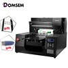 DOMSEM Bottle Cylinder Printers A3 UV Printer For iPhone 11 Phone Case Wood Glass Flatbed Machine For Print Factory Direct