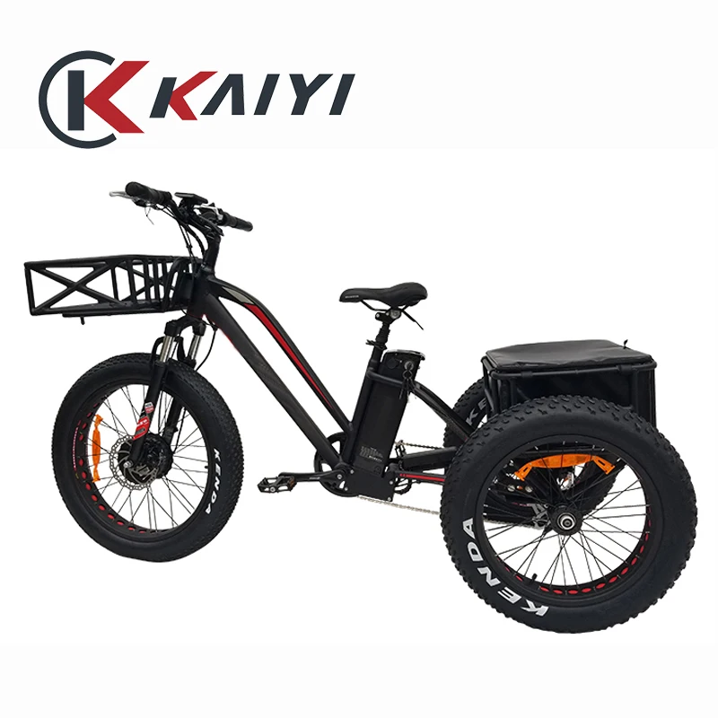 

KAIYI ebike trike fast delivery stable supply large capacity battery electric tricycles