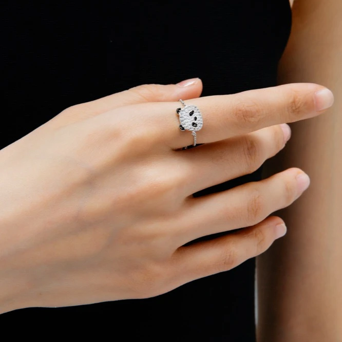 Free Sample OOAK Panda Pave Si