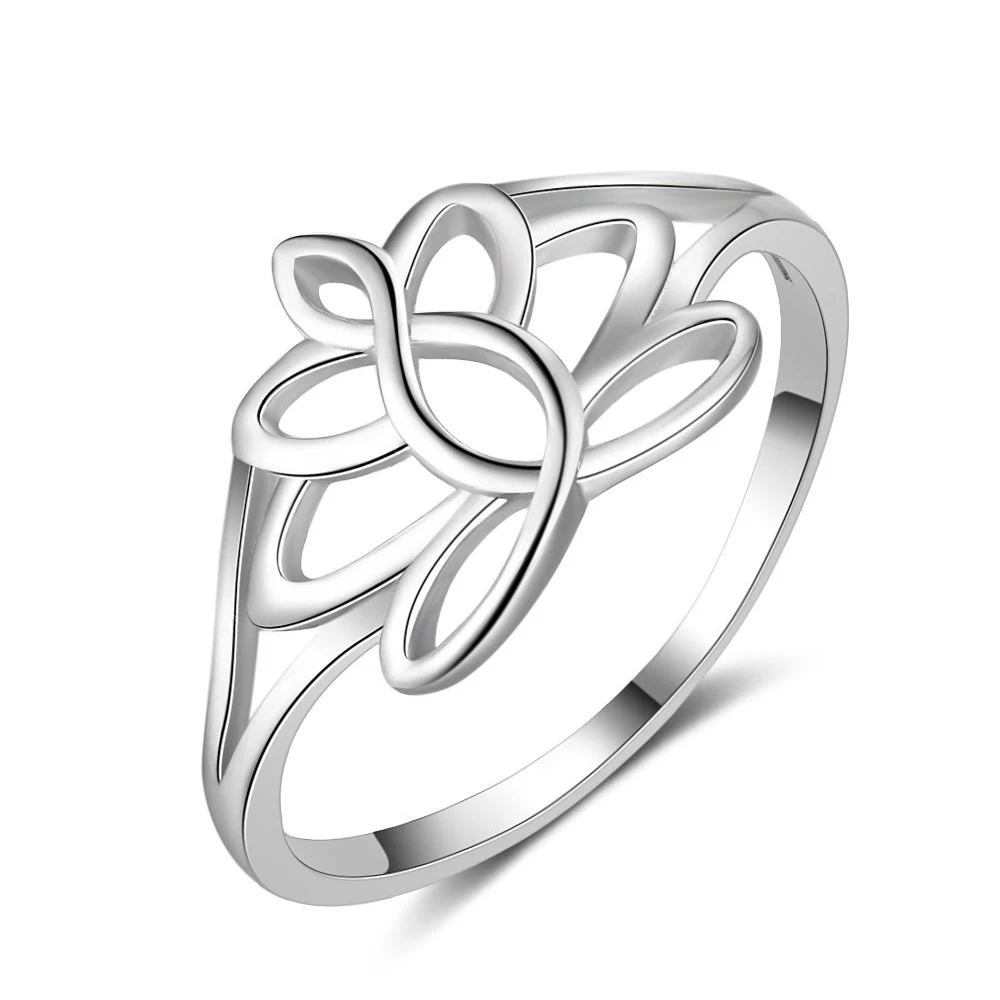 

925 Sterling Silver Flower Thumb Rings for Women Engagement
