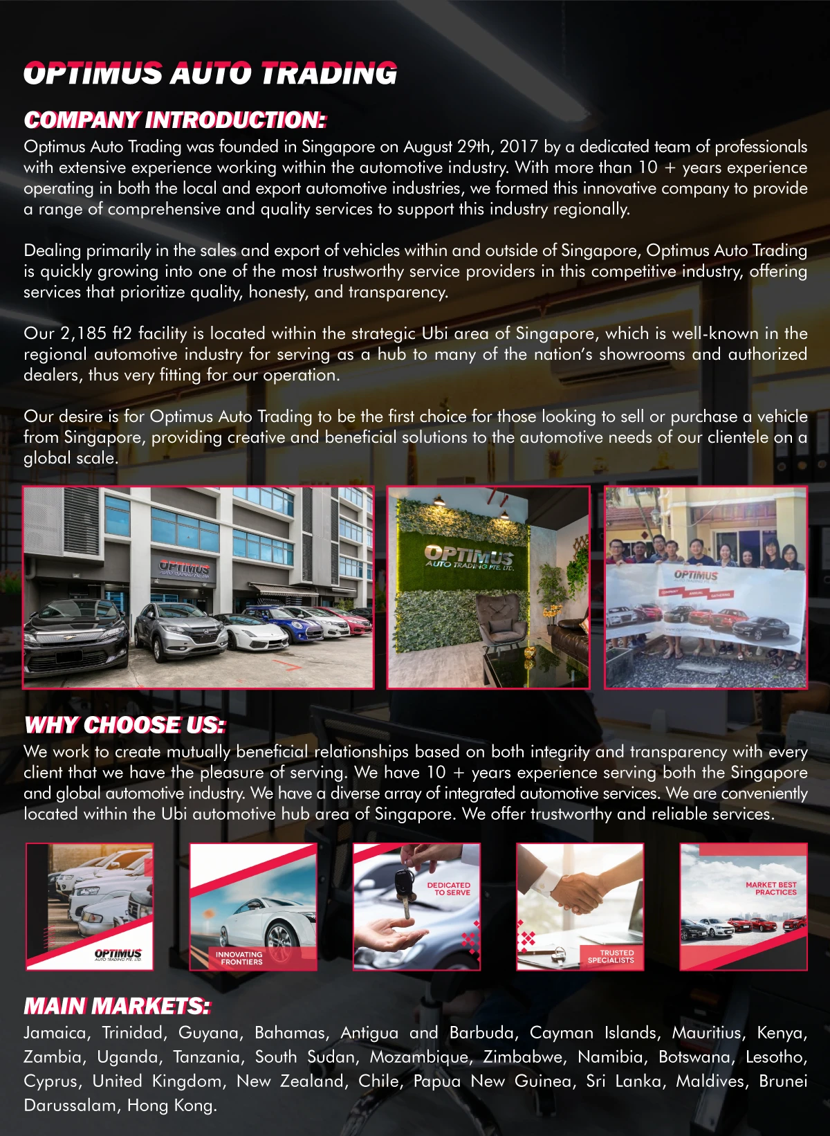 Optimus Auto Trading Pte. Ltd. - Used Car, Used Van