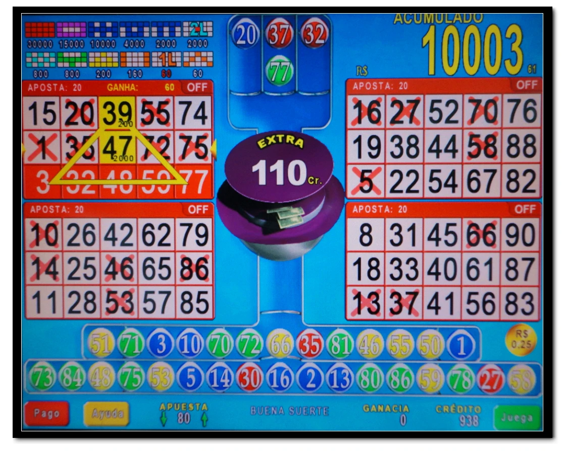 

Bingo Mania game board slot game board